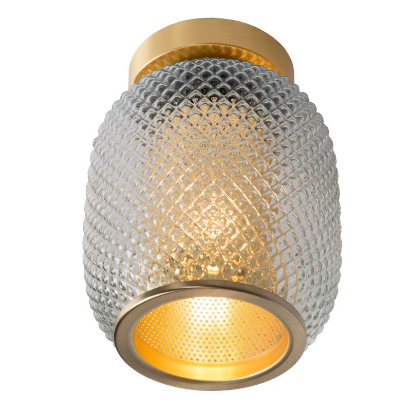 AGATHE Ceiling Light E27/40W Brass / Clear Glass